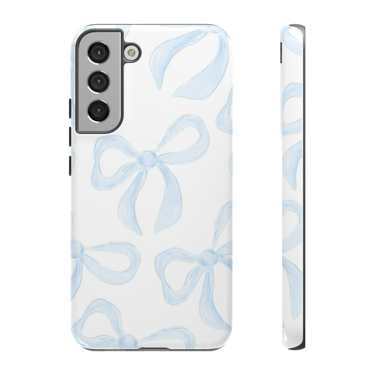 Blue Coquette Bow iPhone Case