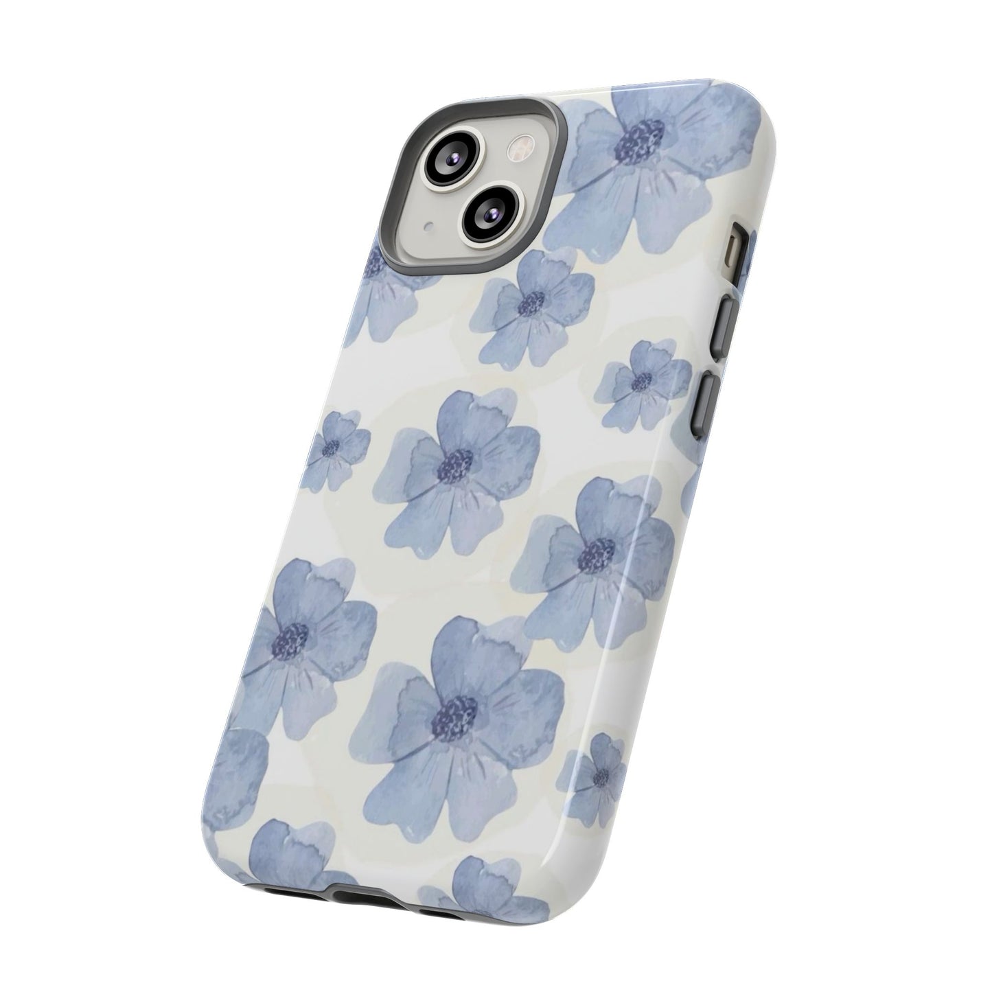 Blue Watercolor Flower iPhone Case