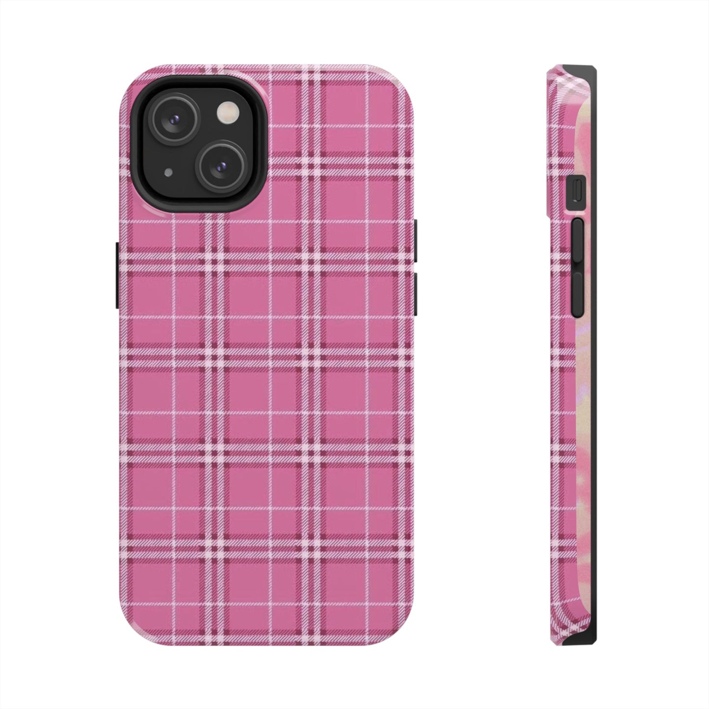 Pink Plaid iPhone Case