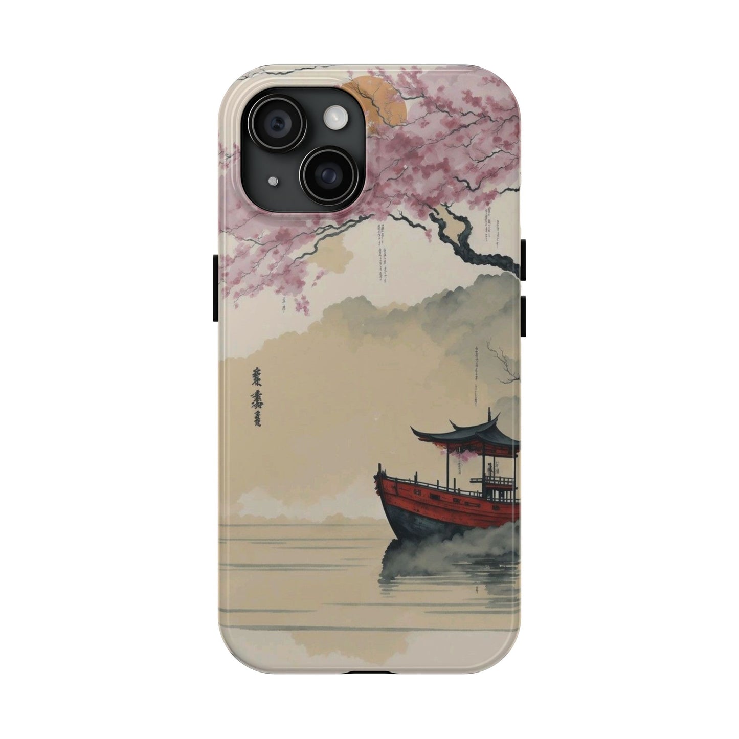 Cherry Blossom Boat iPhone Case