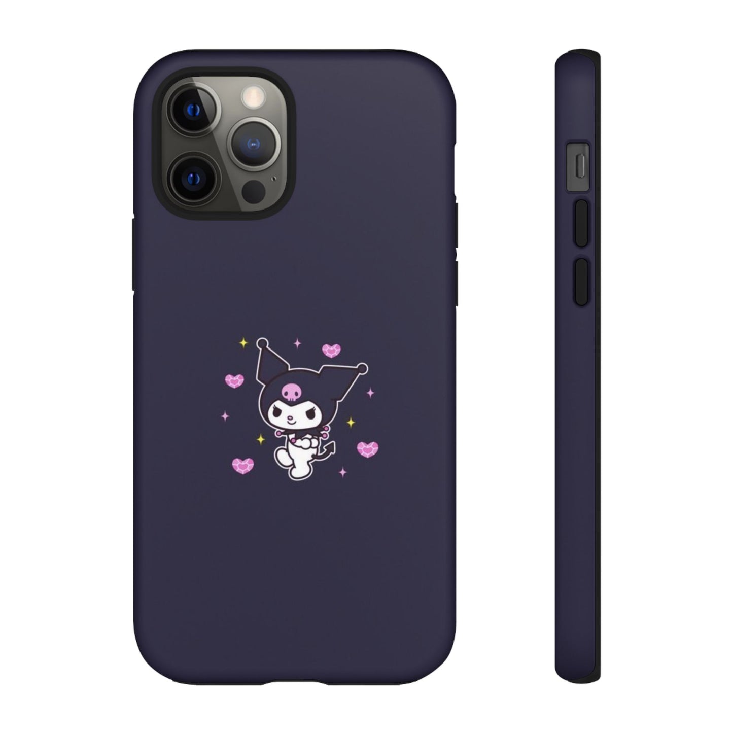 Navy Kuromi Hearts Phone Case