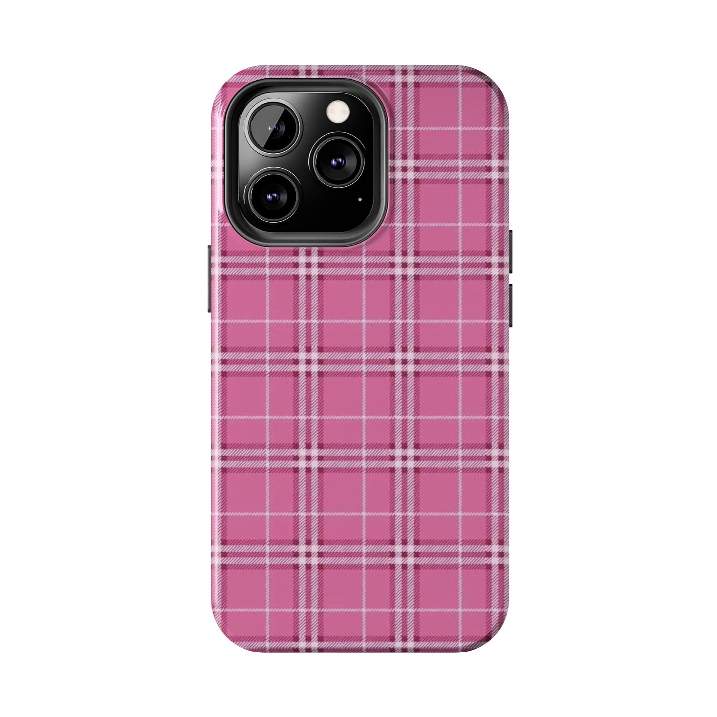 Pink Plaid iPhone Case