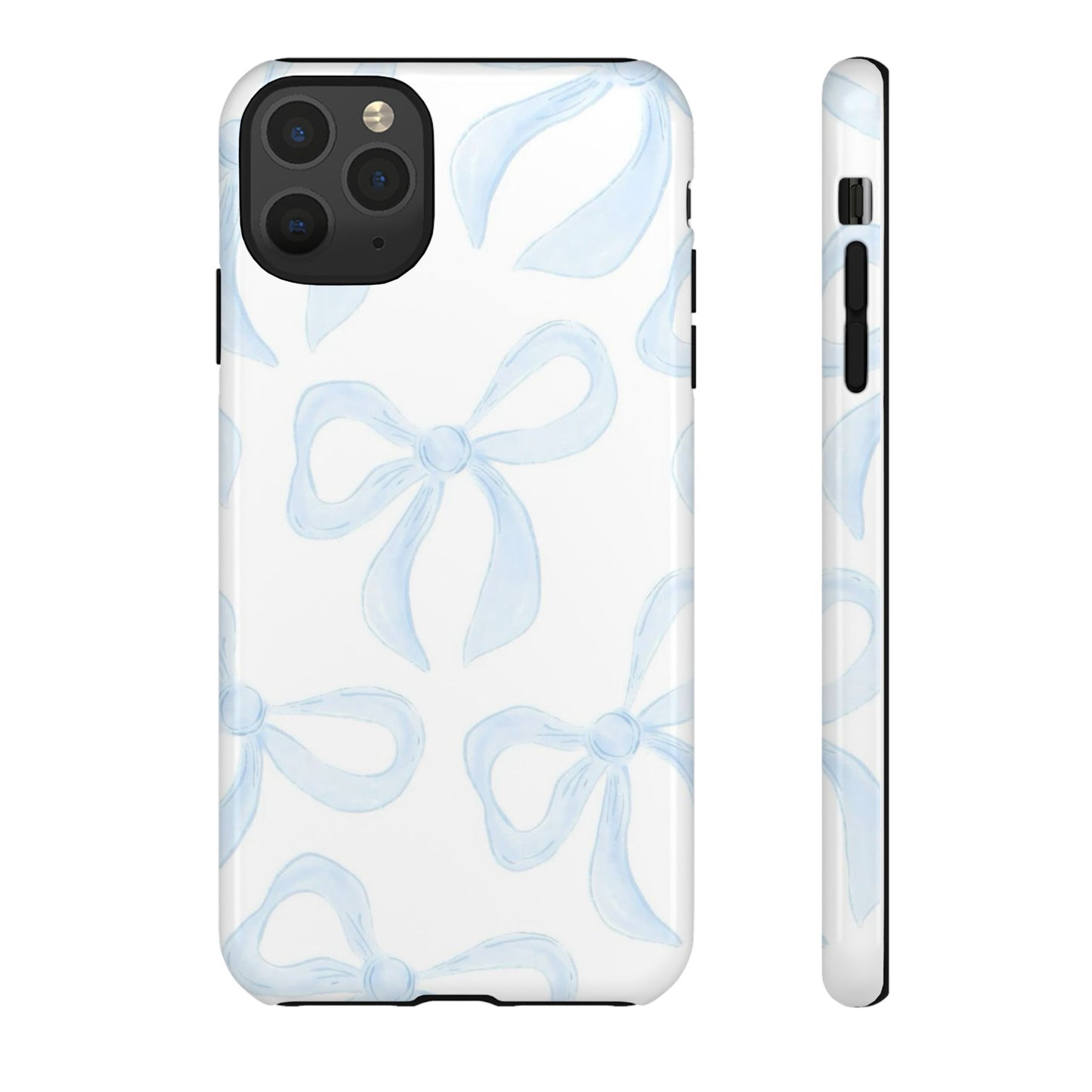 Blue Coquette Bow iPhone Case