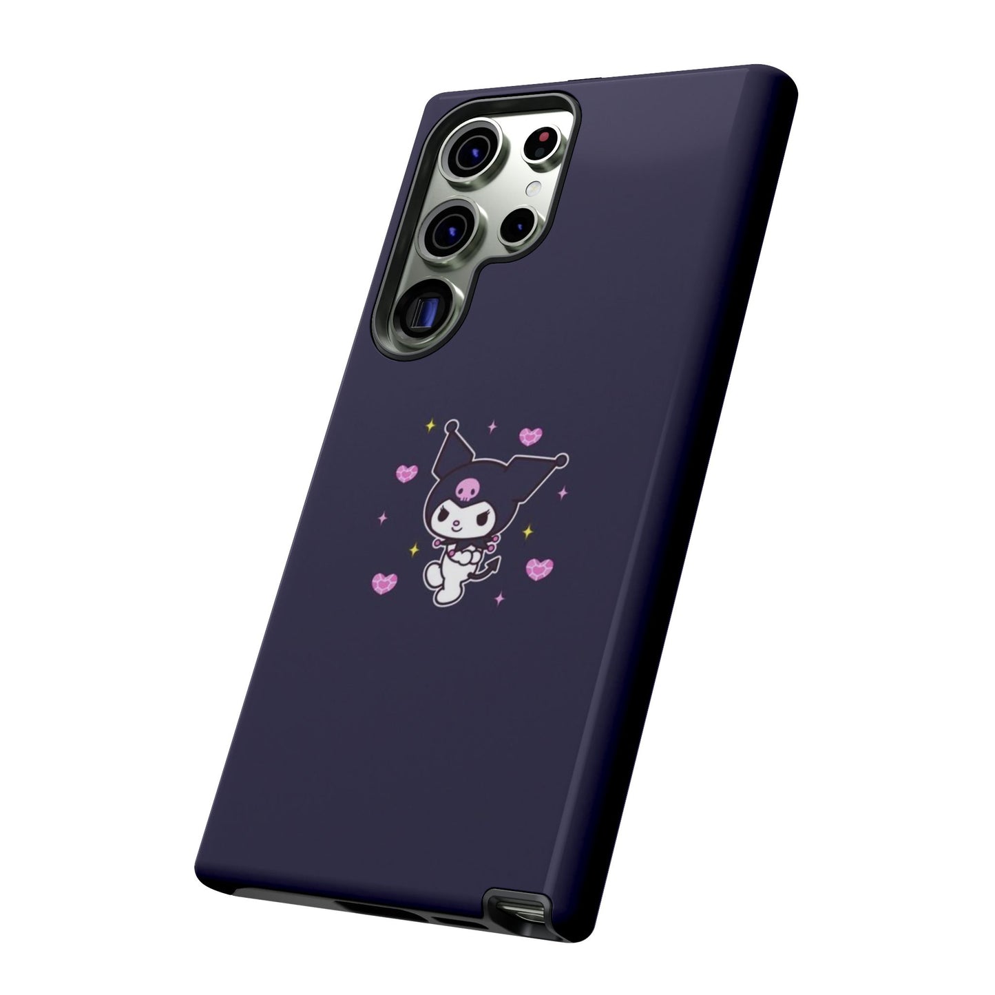 Navy Kuromi Hearts Phone Case