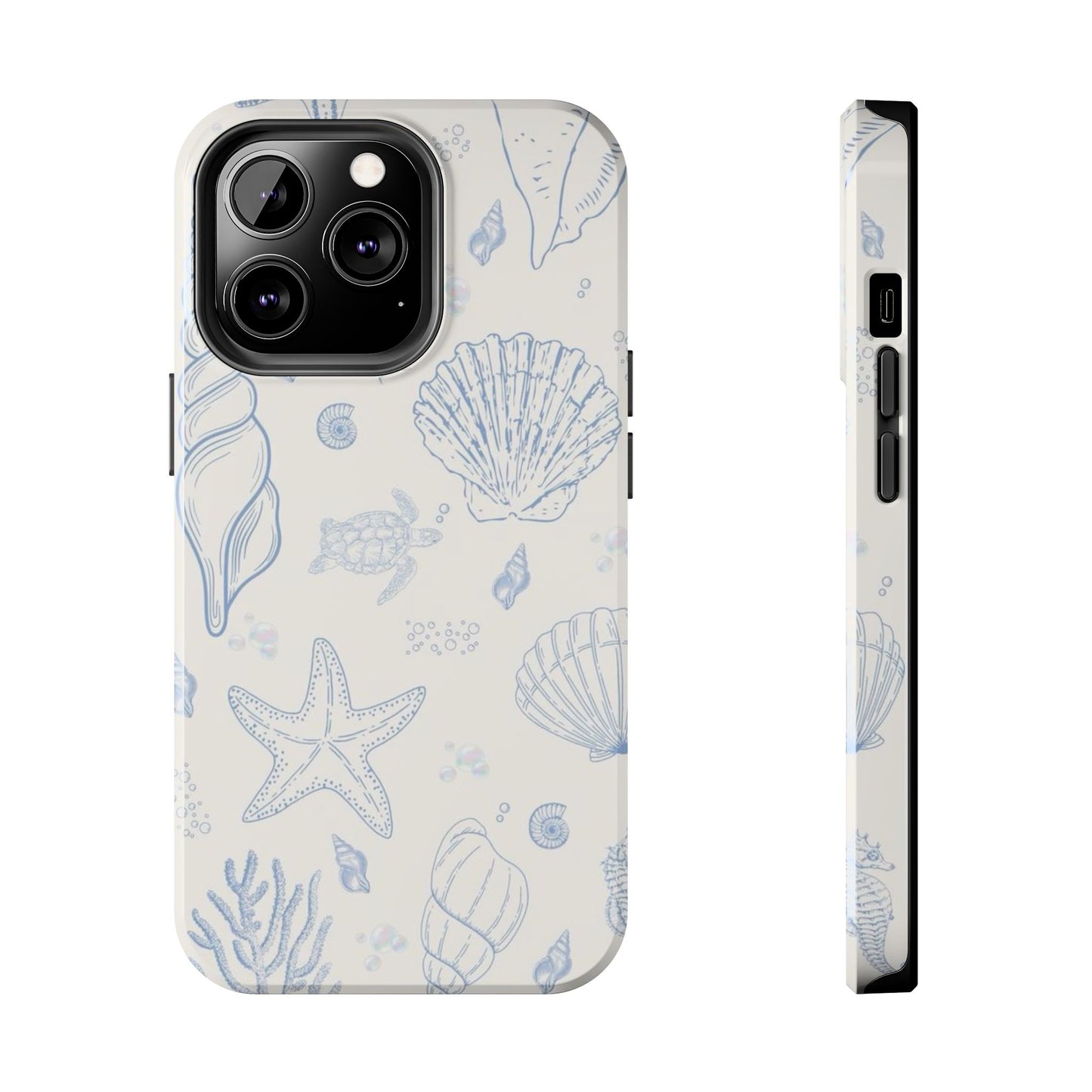 Blue Coastal Coral iPhone Case