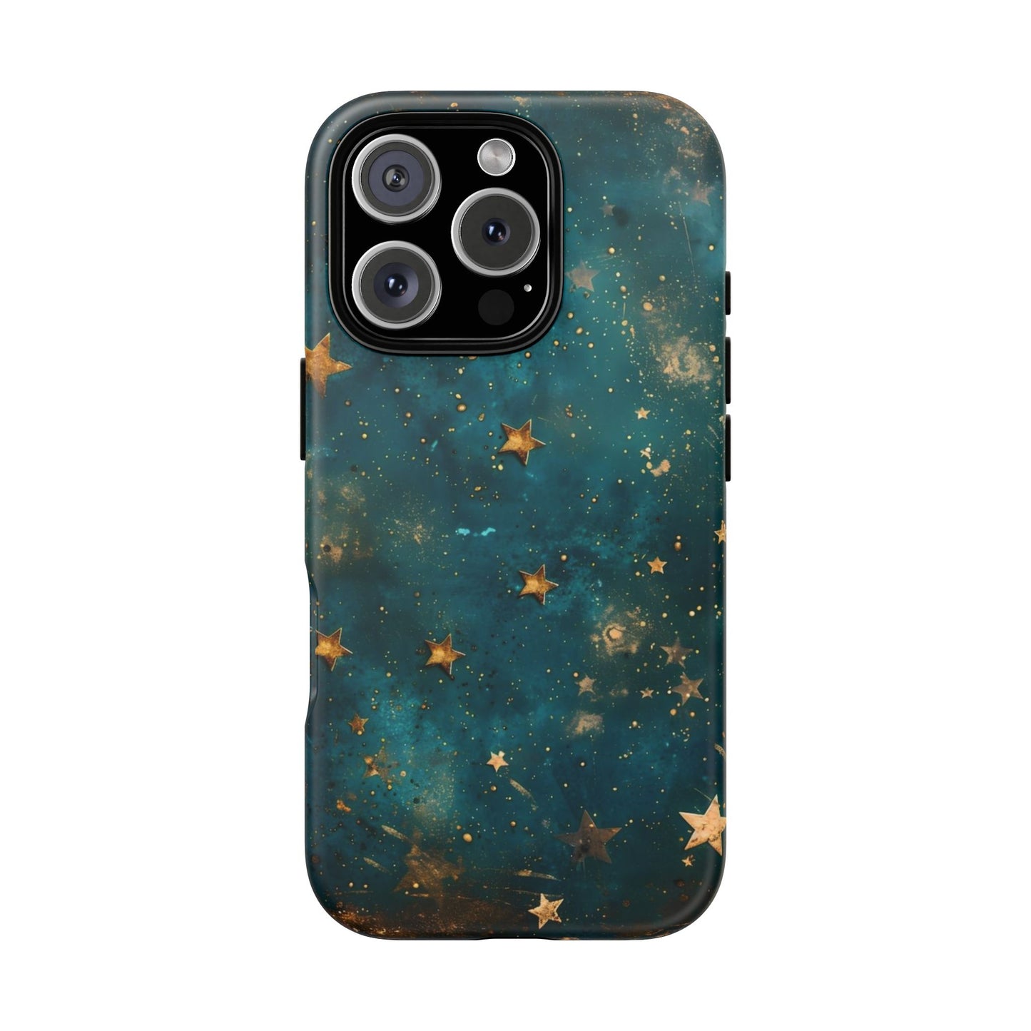 Celestial Gold Stars iPhone Case