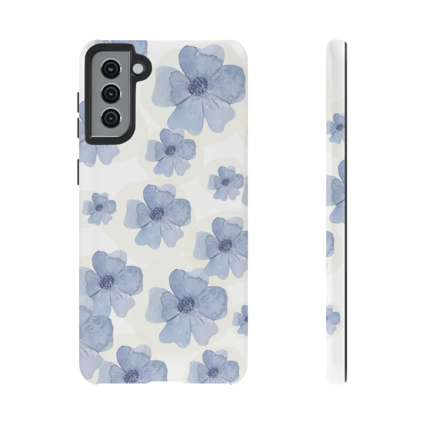 Blue Watercolor Flower iPhone Case