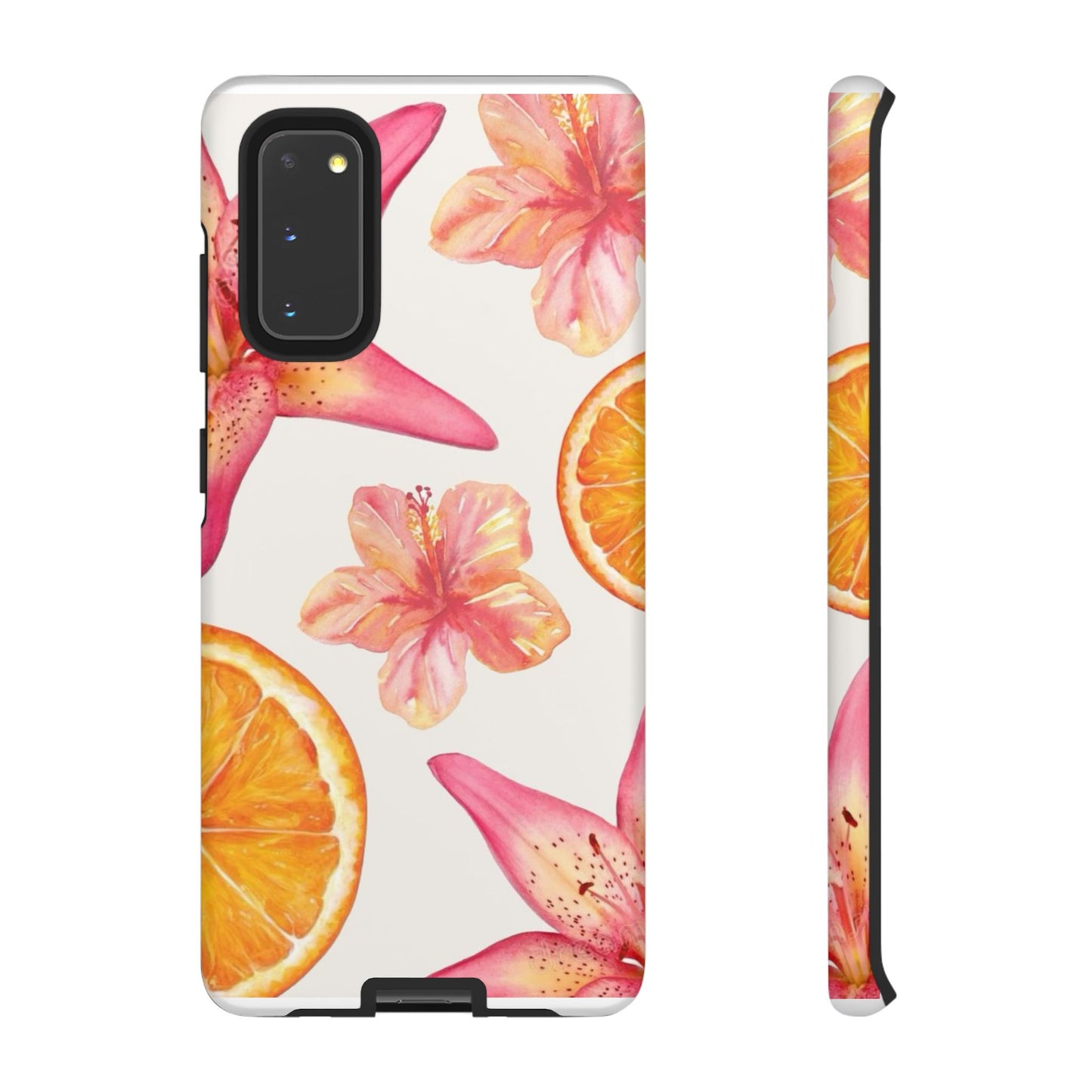 Orange Hibiscus iPhone Case