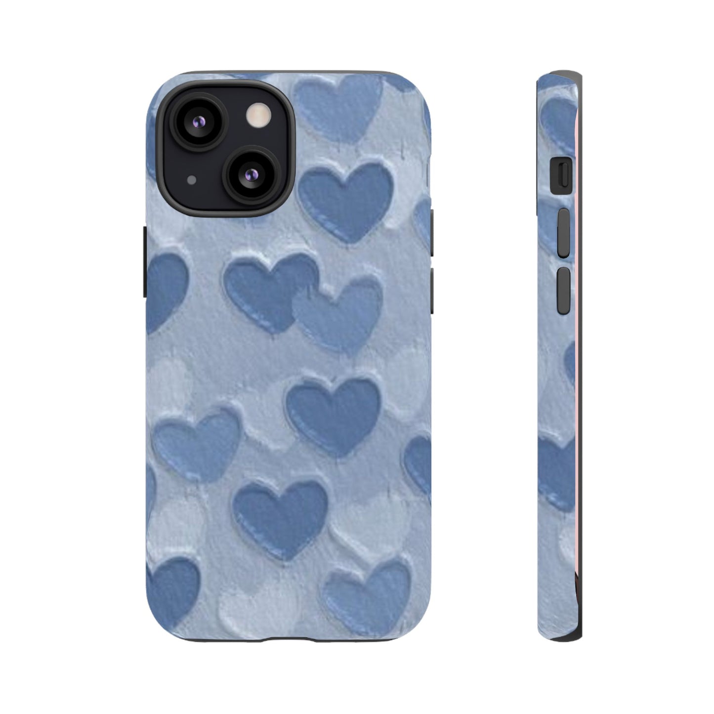 Blue Heart Chalk Wall Phone Case