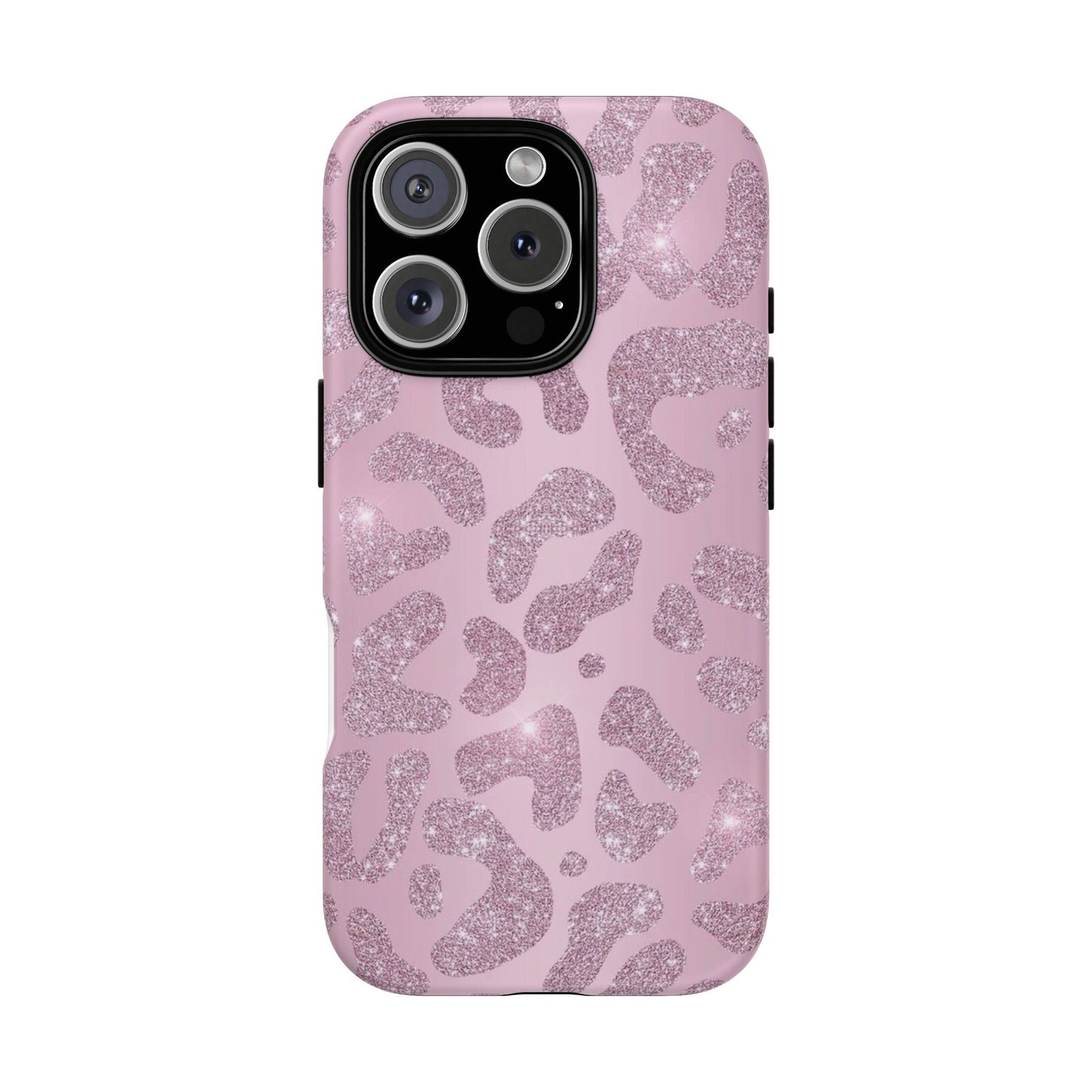 Pink Glitter Cheetah iPhone Case