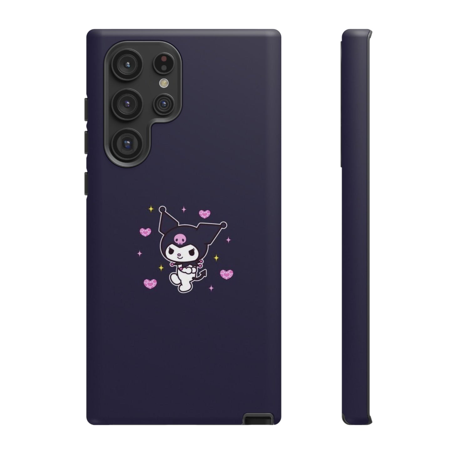 Navy Kuromi Hearts Phone Case