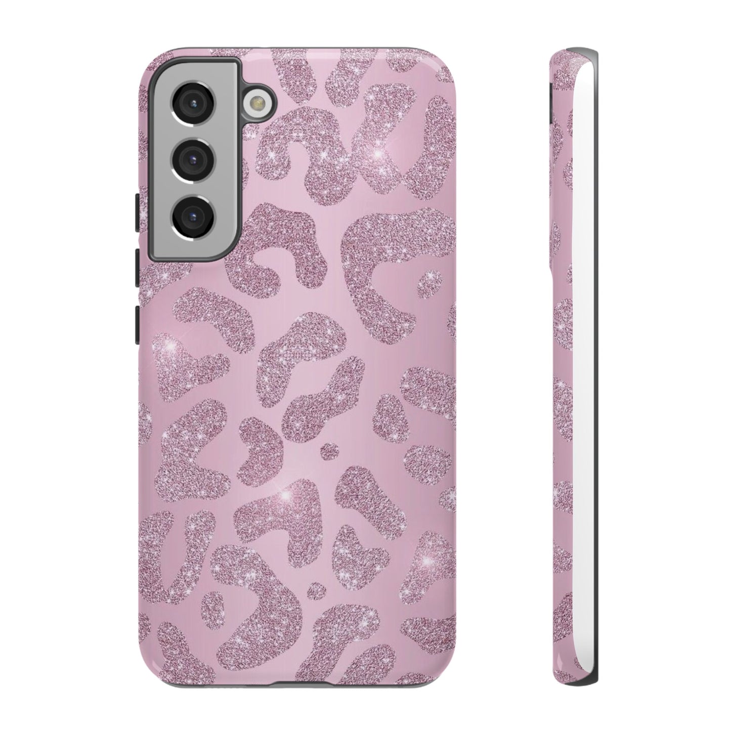 Pink Glitter Cheetah iPhone Case