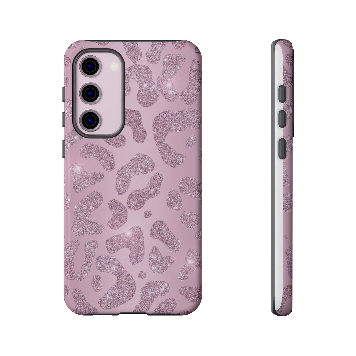 Pink Glitter Cheetah iPhone Case