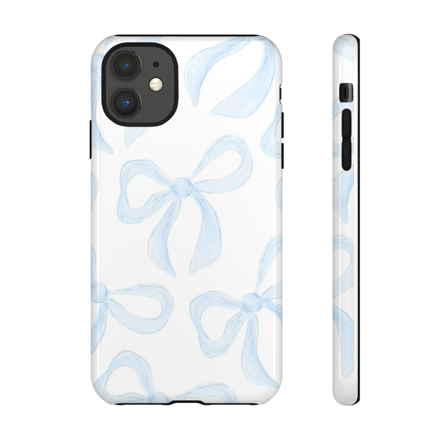 Blue Coquette Bow iPhone Case