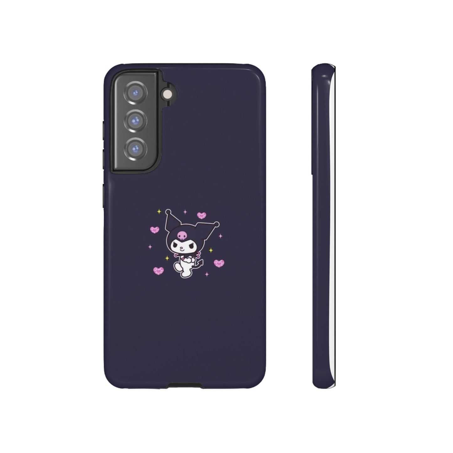 Navy Kuromi Hearts Phone Case