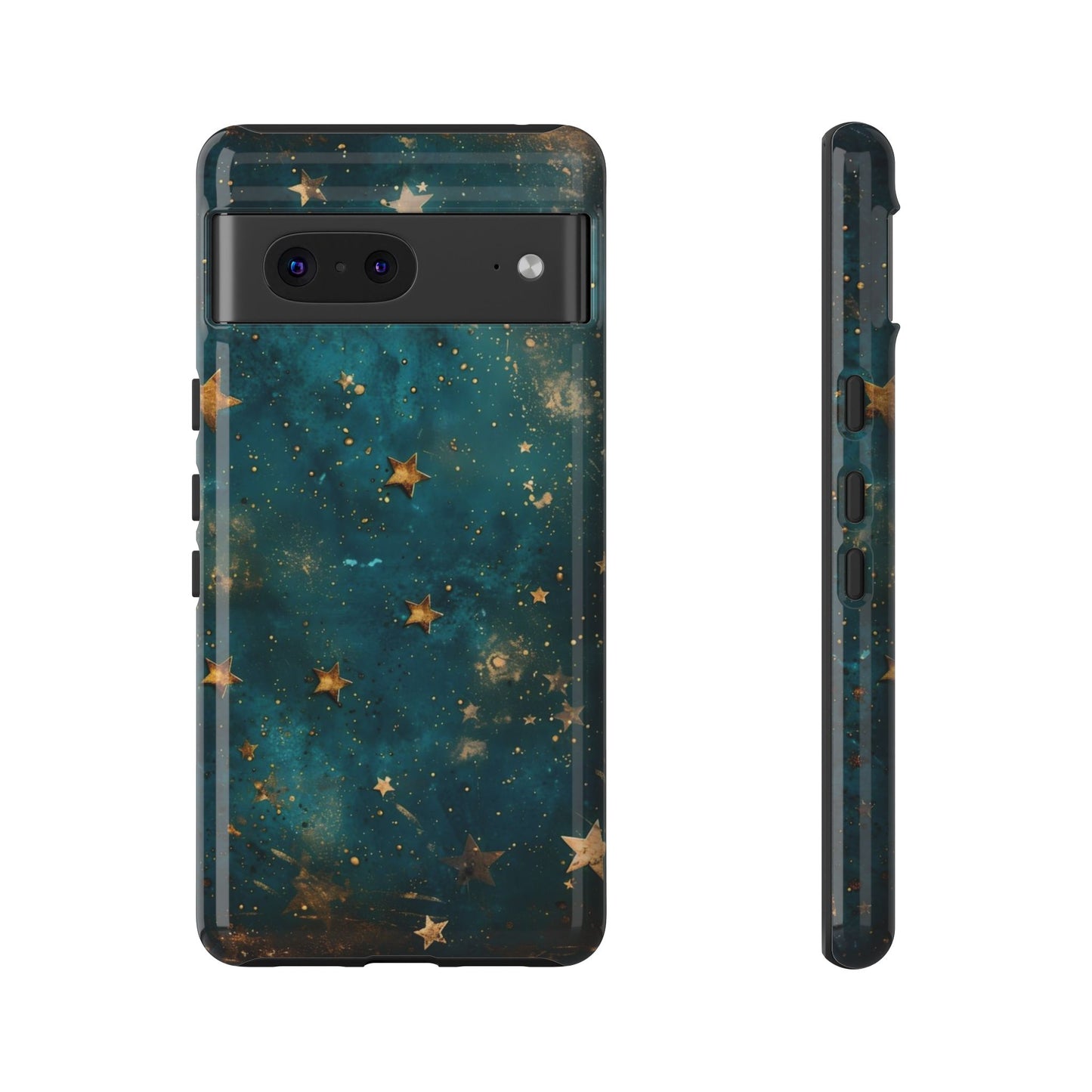 Celestial Gold Stars iPhone Case