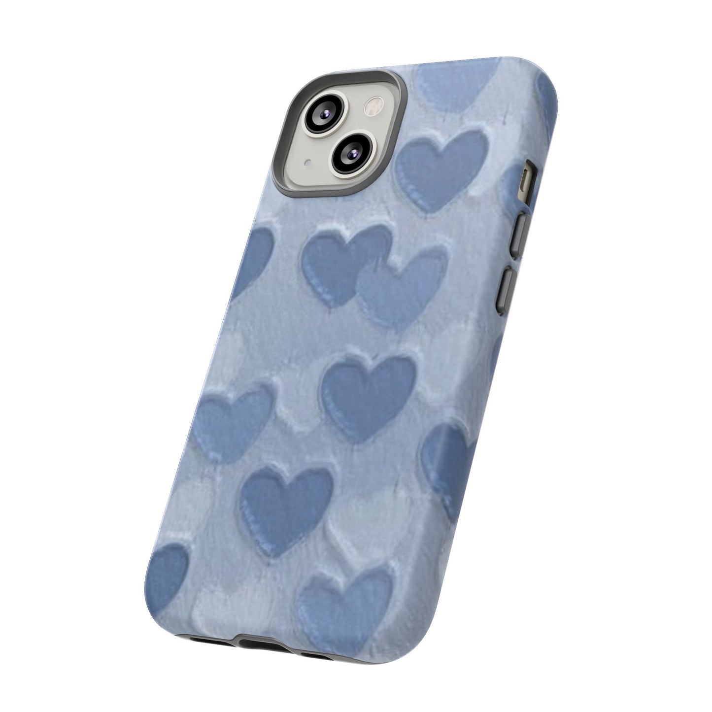 Blue Heart Chalk Wall Phone Case