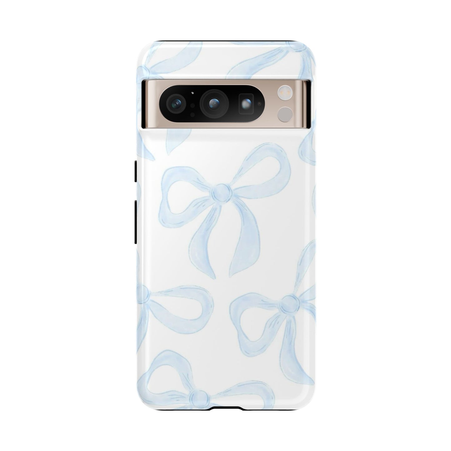 Blue Coquette Bow iPhone Case