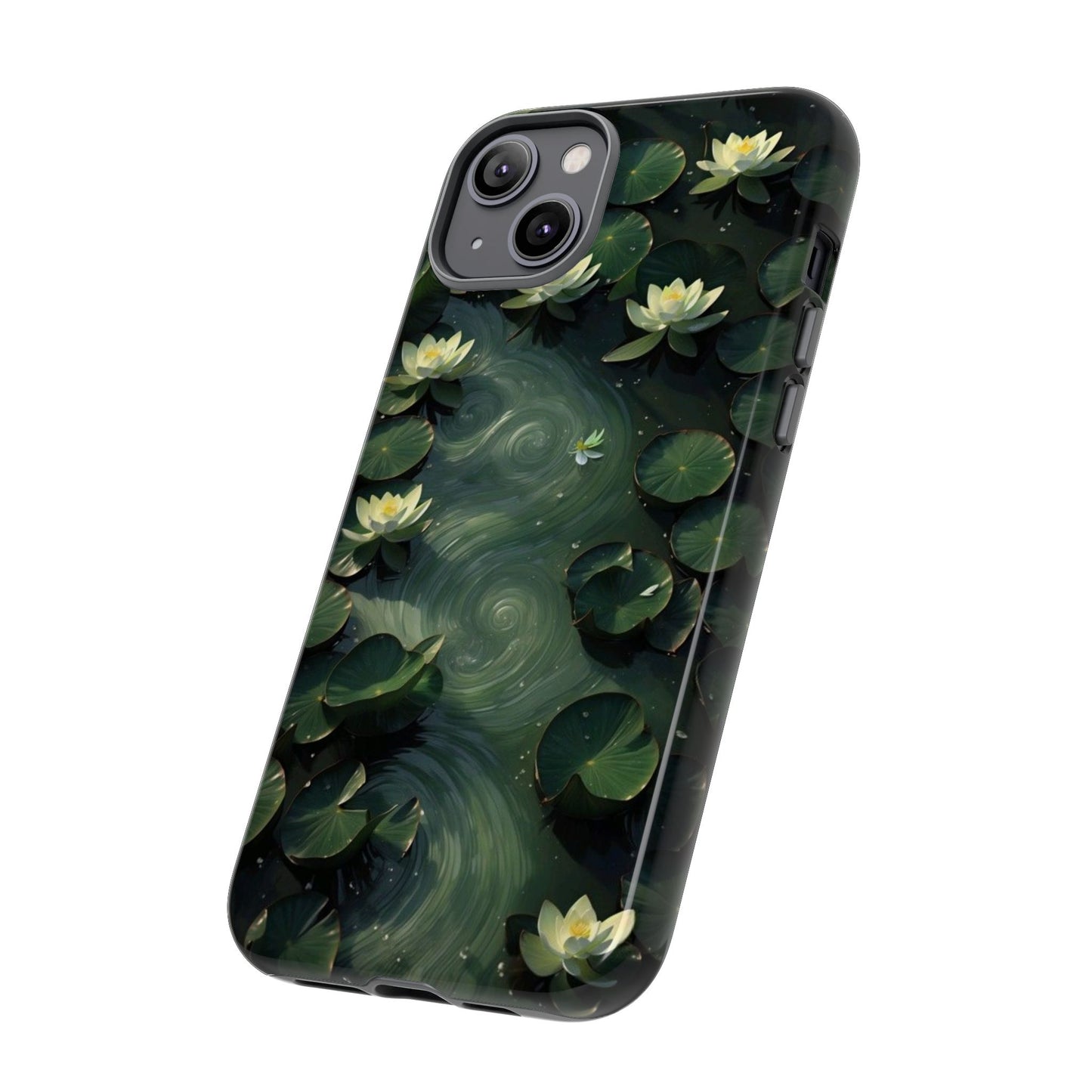 Lilypad Swirls iPhone Case