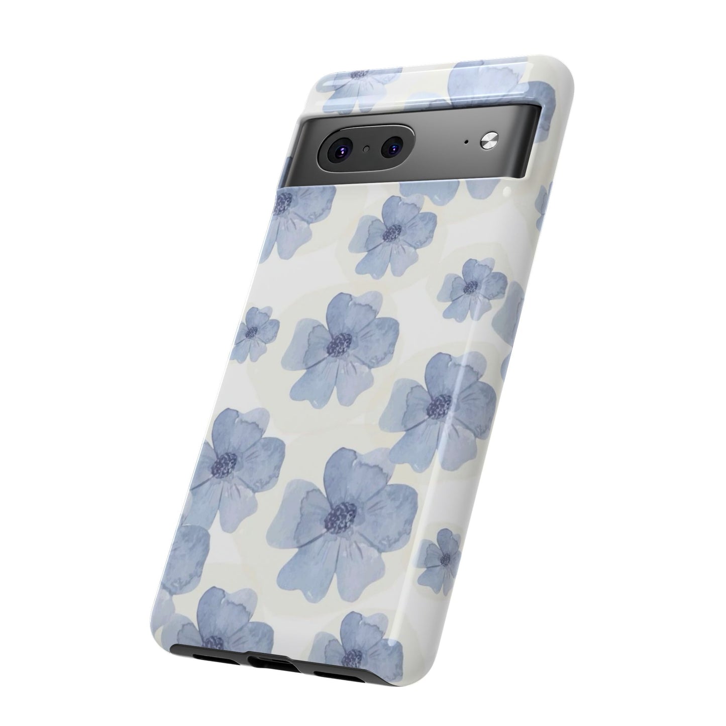 Blue Watercolor Flower iPhone Case