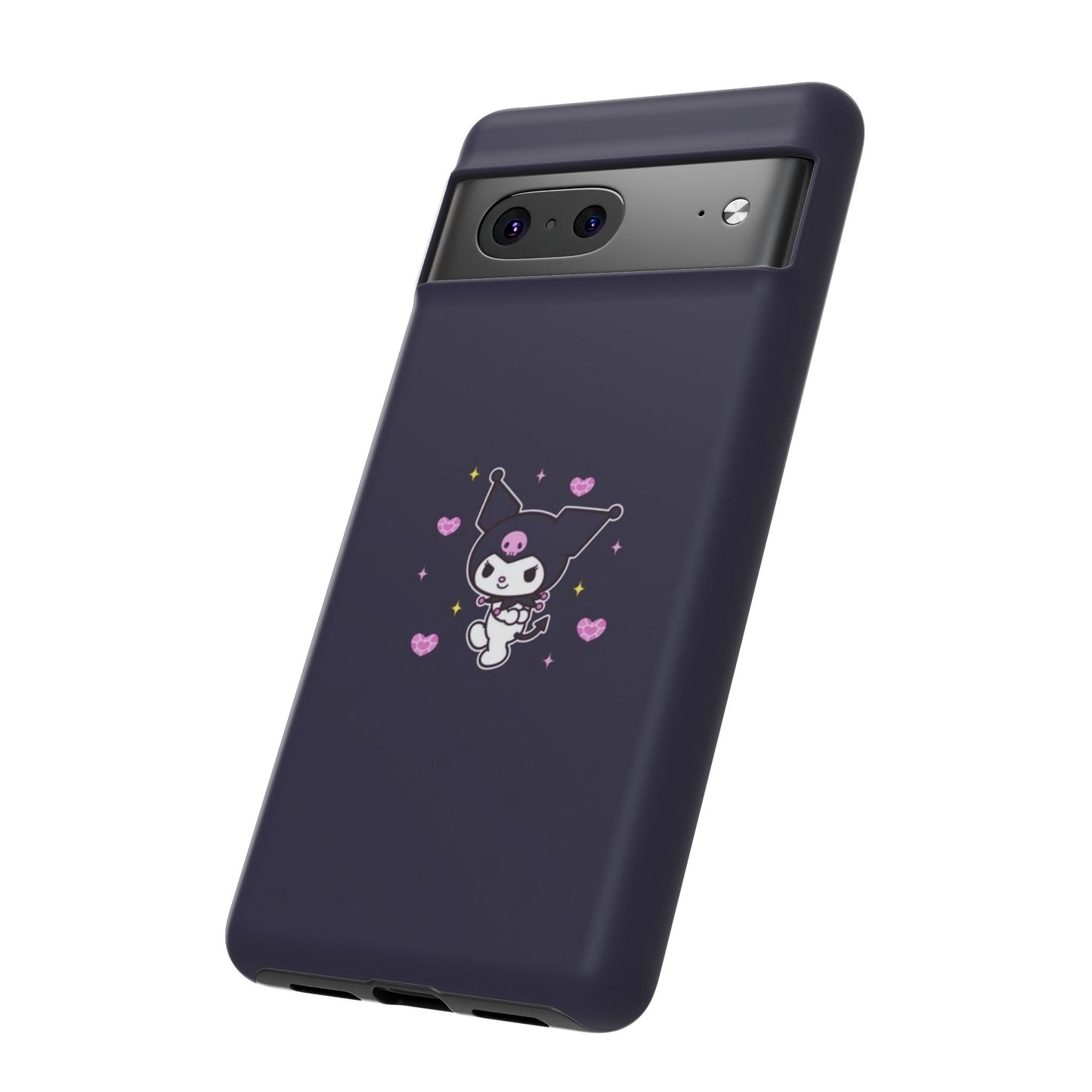 Navy Kuromi Hearts Phone Case