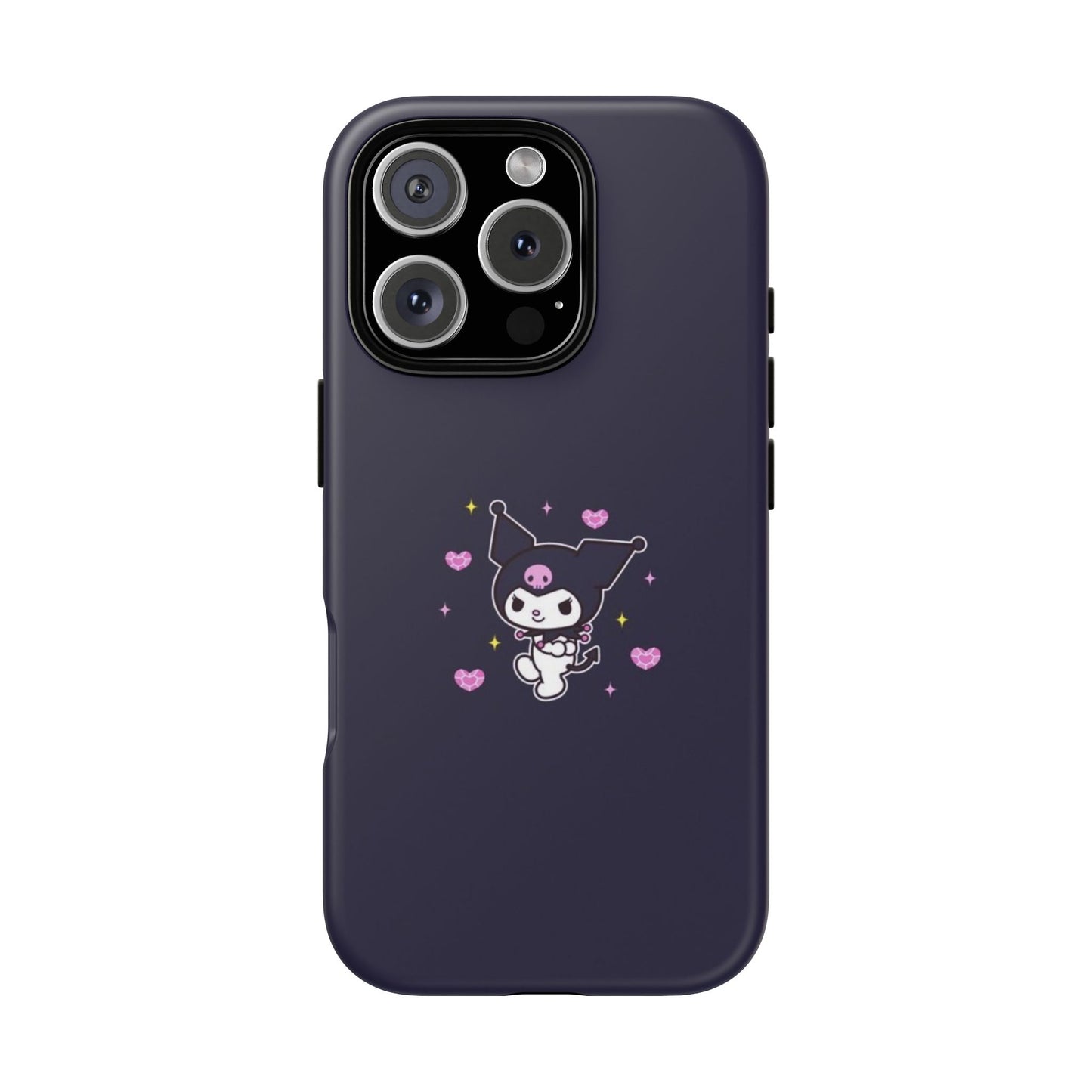 Navy Kuromi Hearts Phone Case