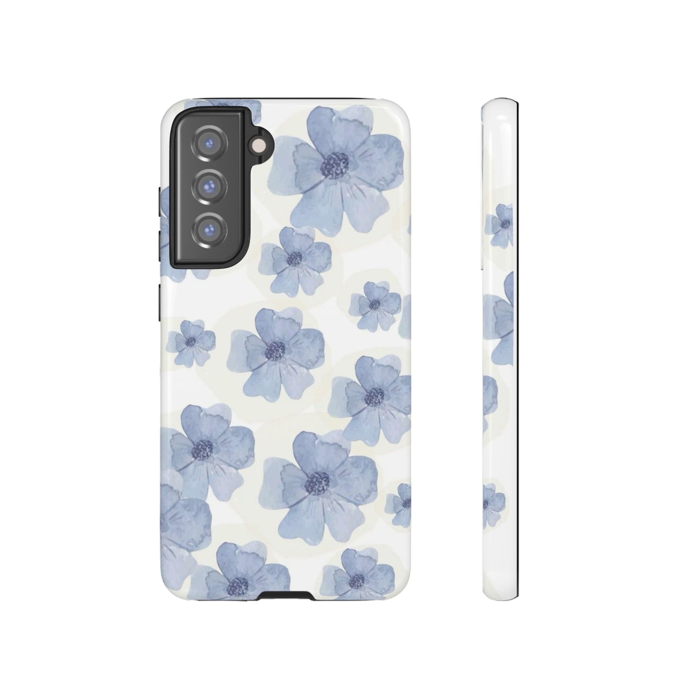 Blue Watercolor Flower iPhone Case