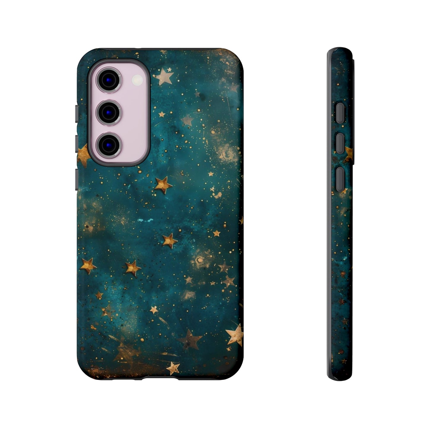 Celestial Gold Stars iPhone Case