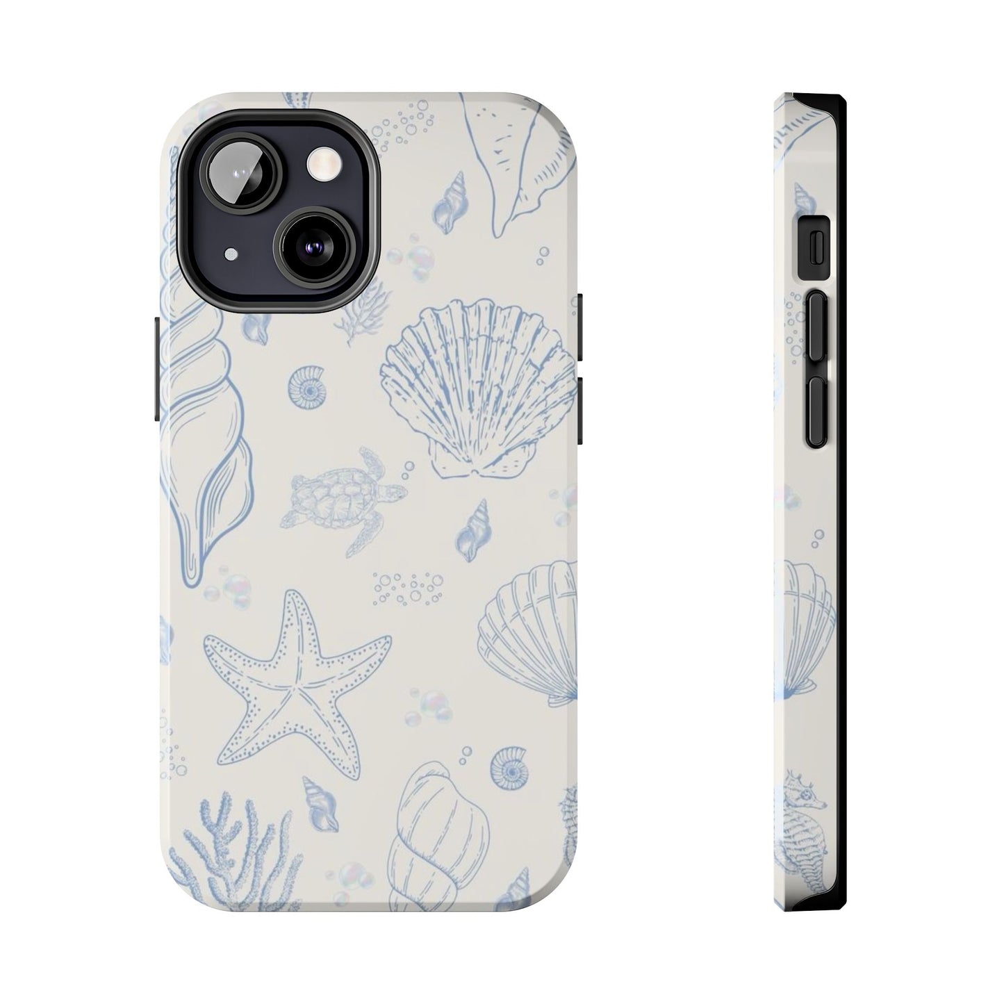 Blue Coastal Coral iPhone Case