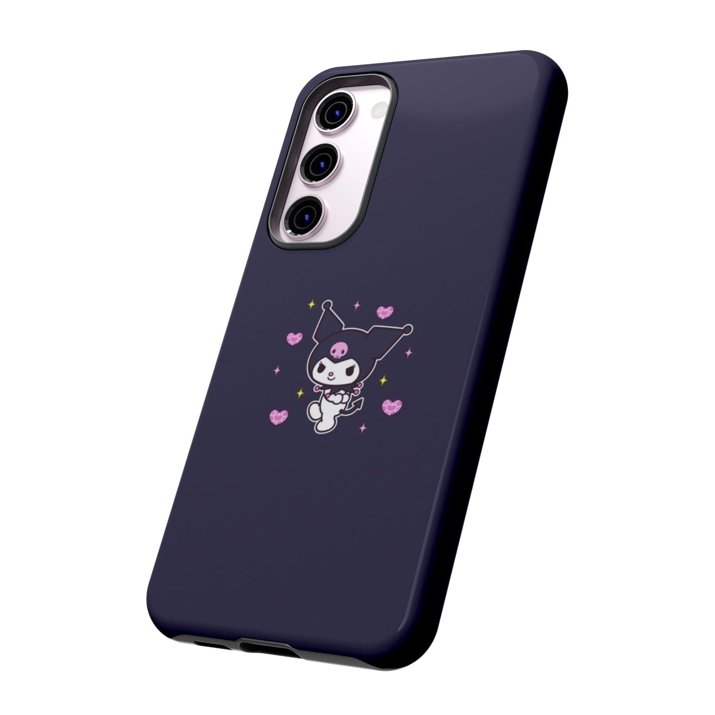 Navy Kuromi Hearts Phone Case