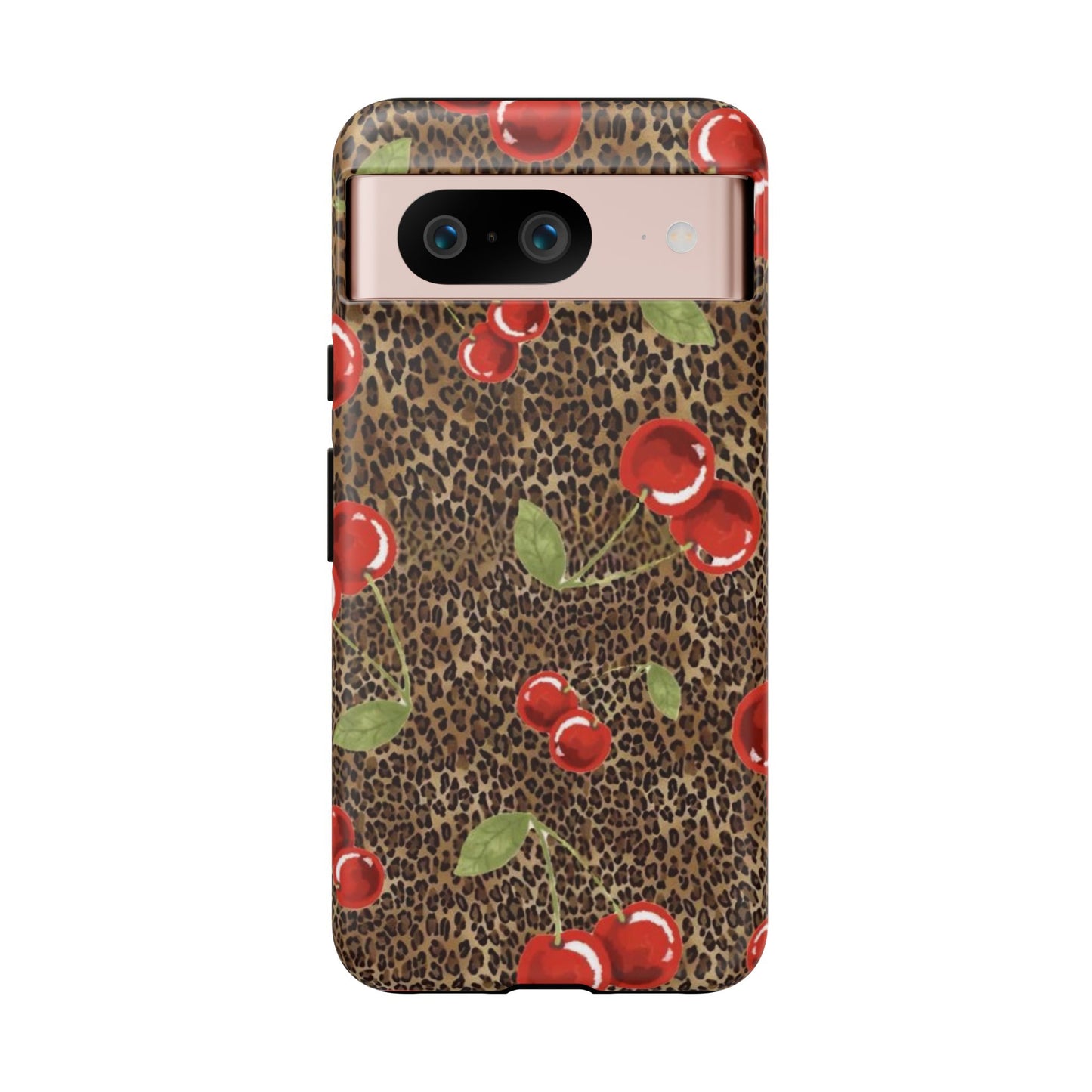 Leopard Cherries iPhone Case