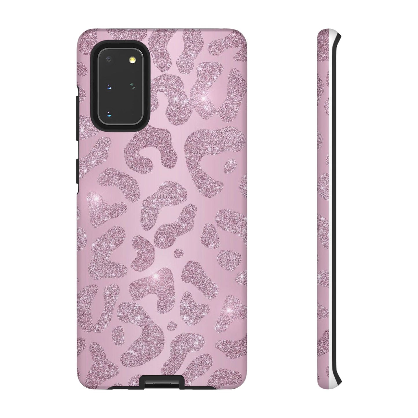 Pink Glitter Cheetah iPhone Case