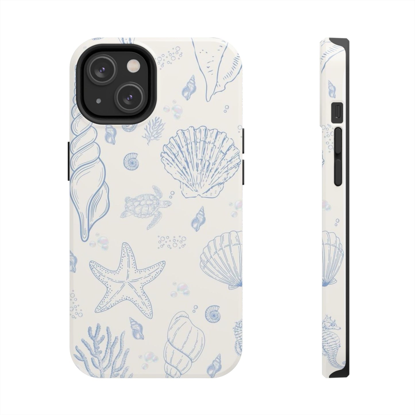 Blue Coastal Coral iPhone Case