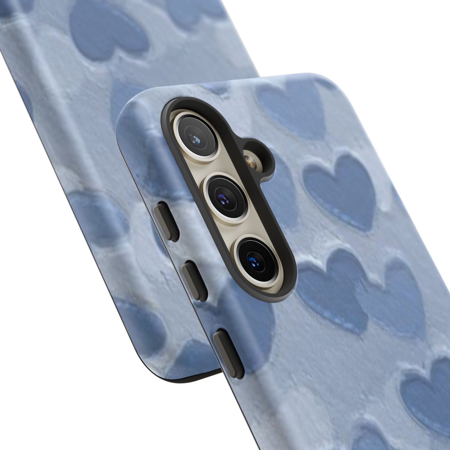 Blue Heart Chalk Wall Phone Case