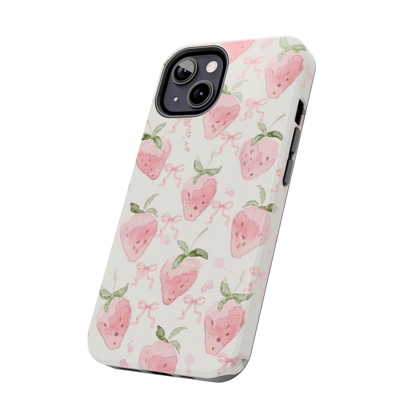 Strawberry Bows iPhone Case