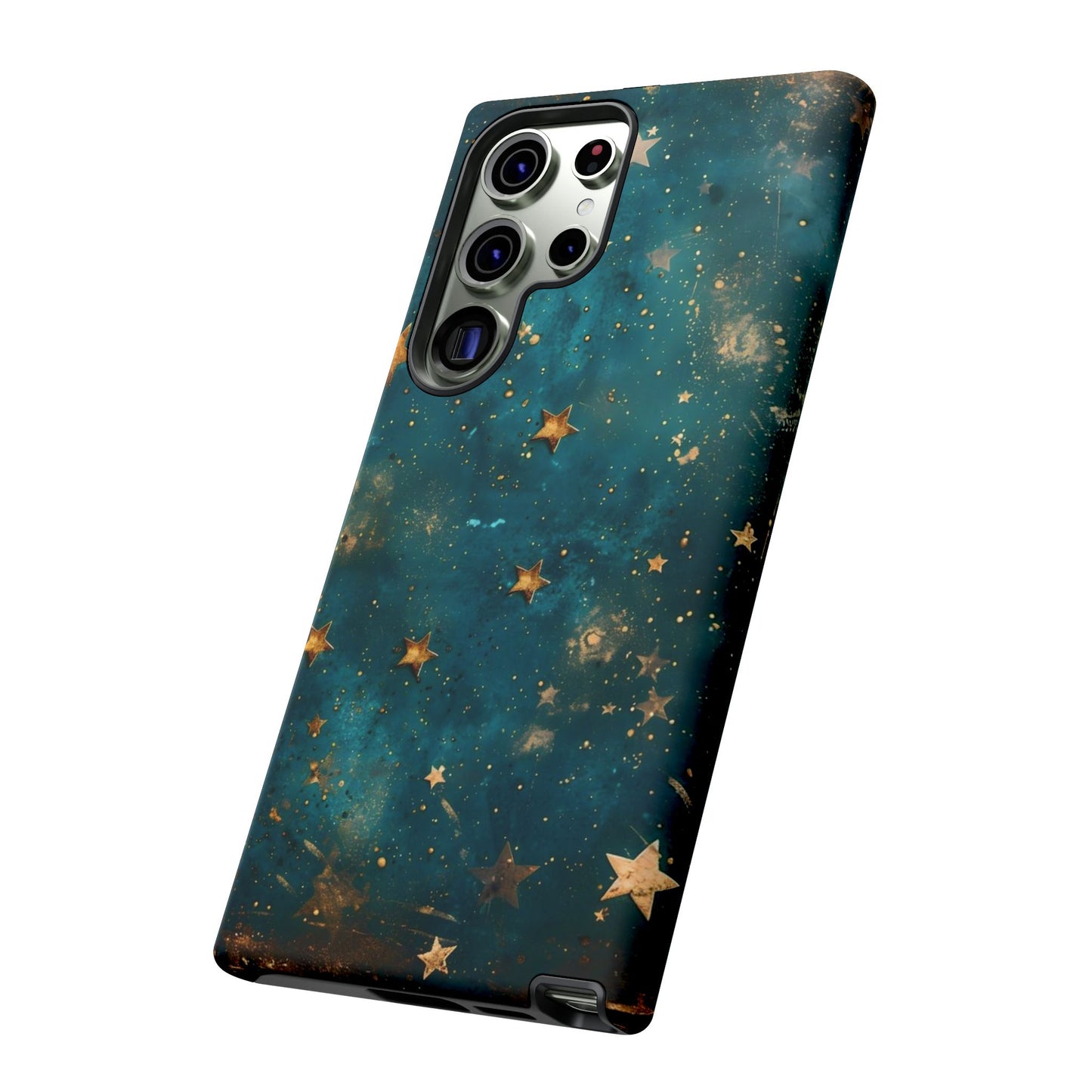 Celestial Gold Stars iPhone Case