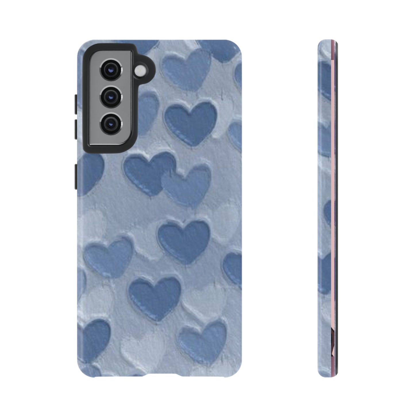 Blue Heart Chalk Wall Phone Case