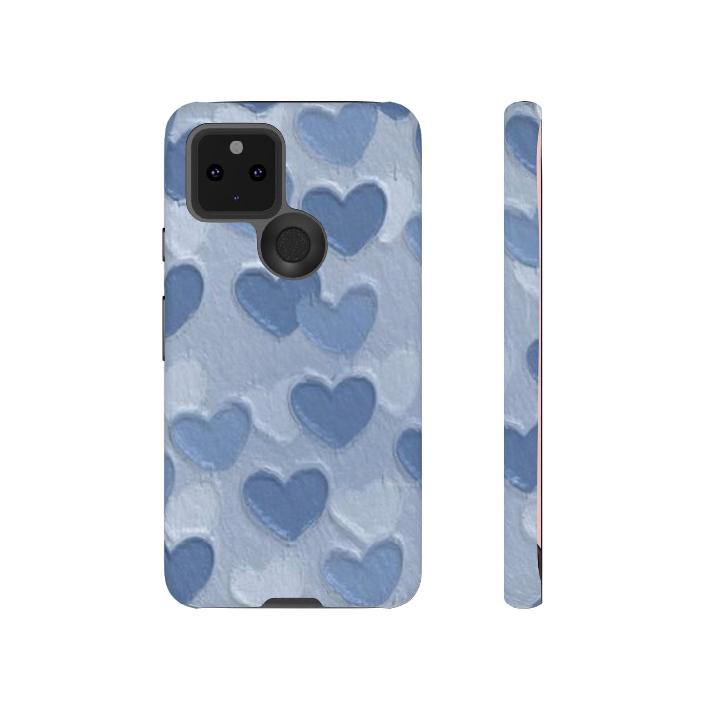 Blue Heart Chalk Wall Phone Case