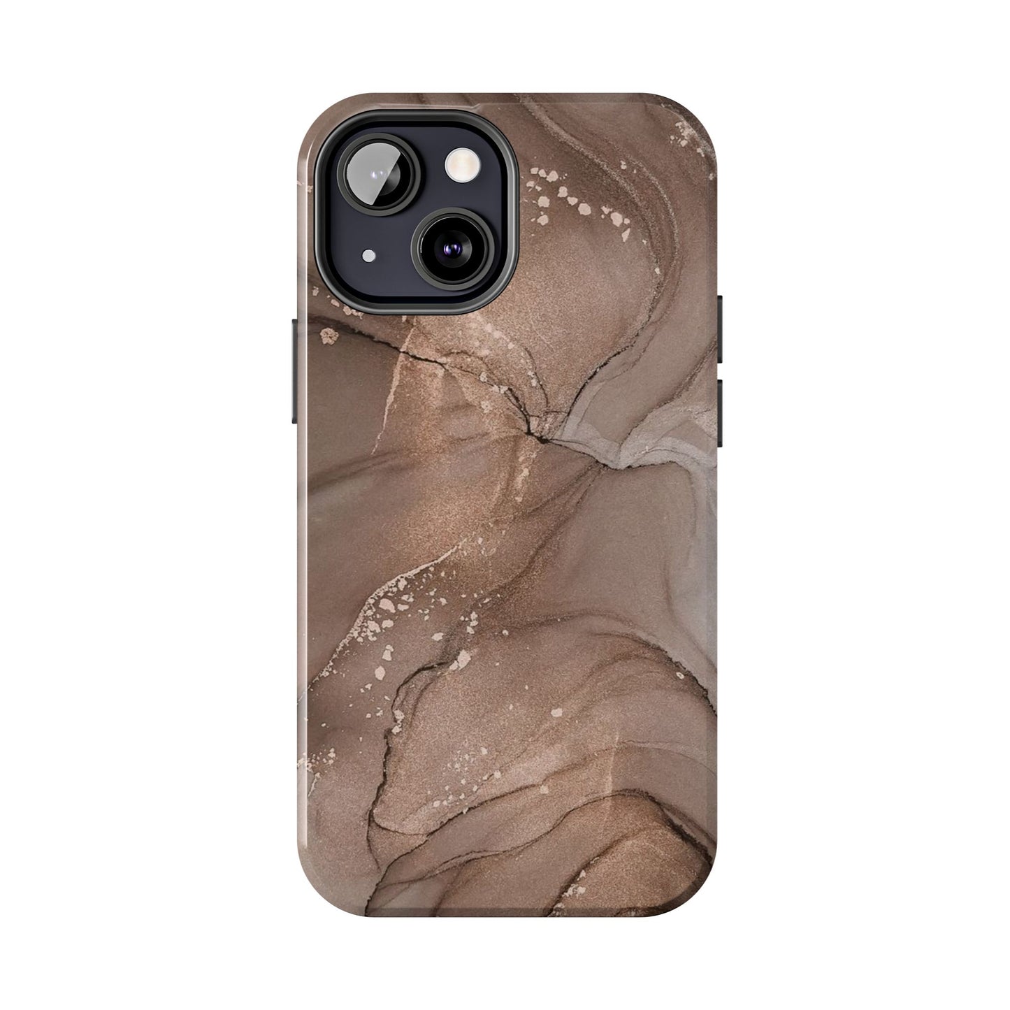 Copper Chrome Marble iPhone Case