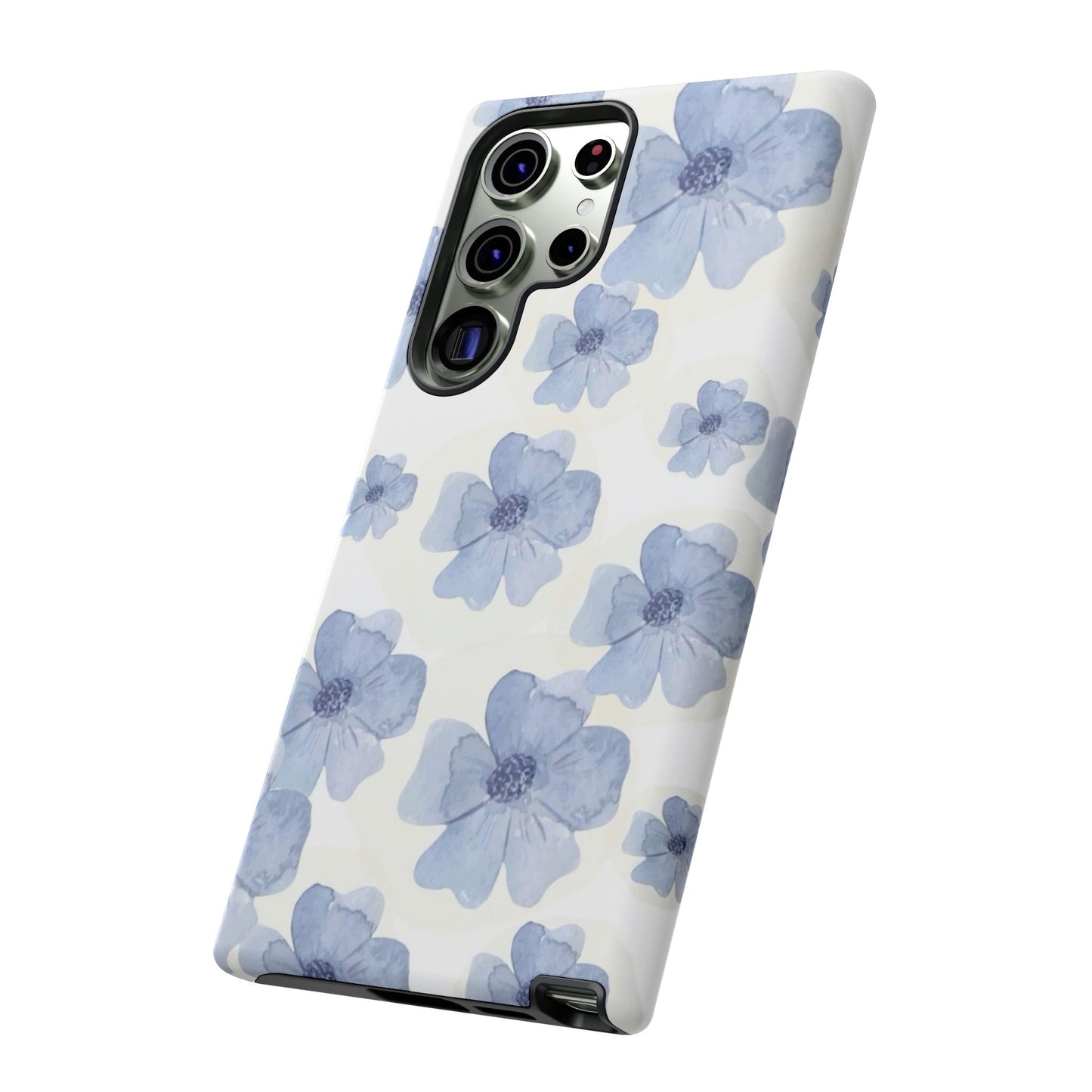 Blue Watercolor Flower iPhone Case