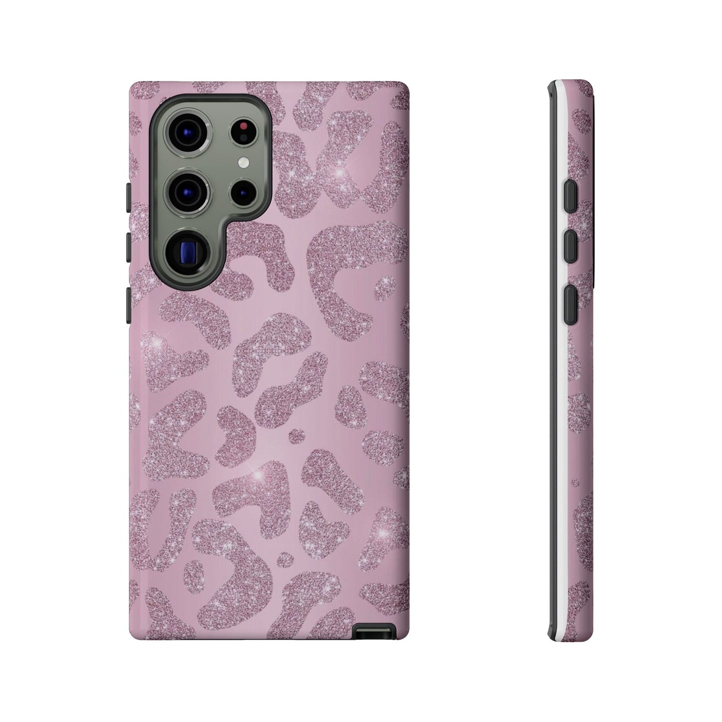 Pink Glitter Cheetah iPhone Case