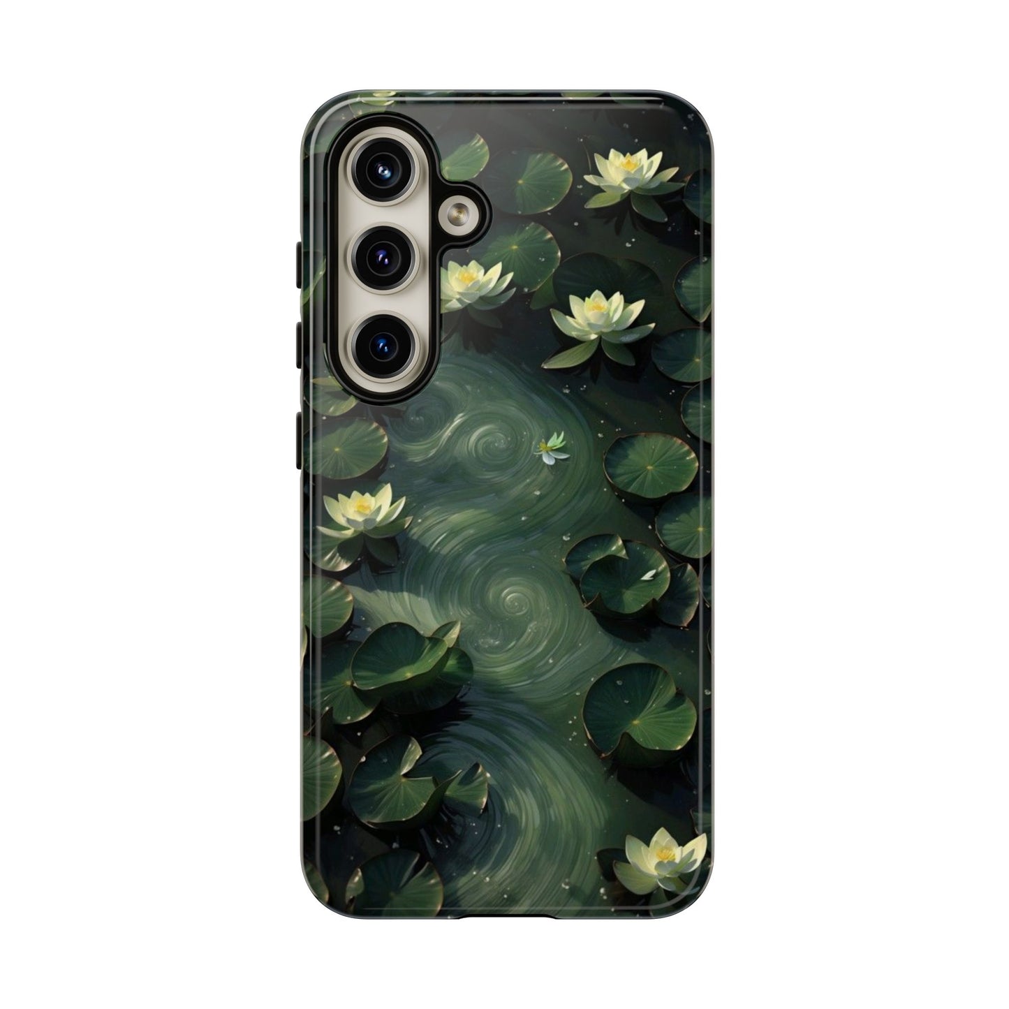 Lilypad Swirls iPhone Case