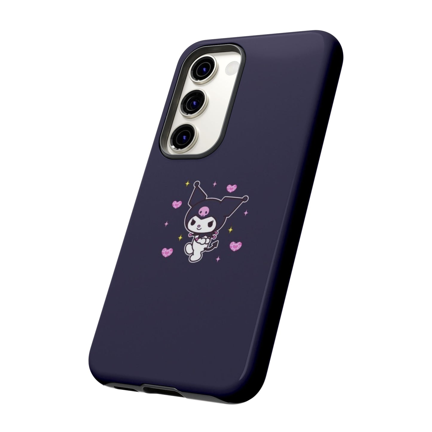 Navy Kuromi Hearts Phone Case