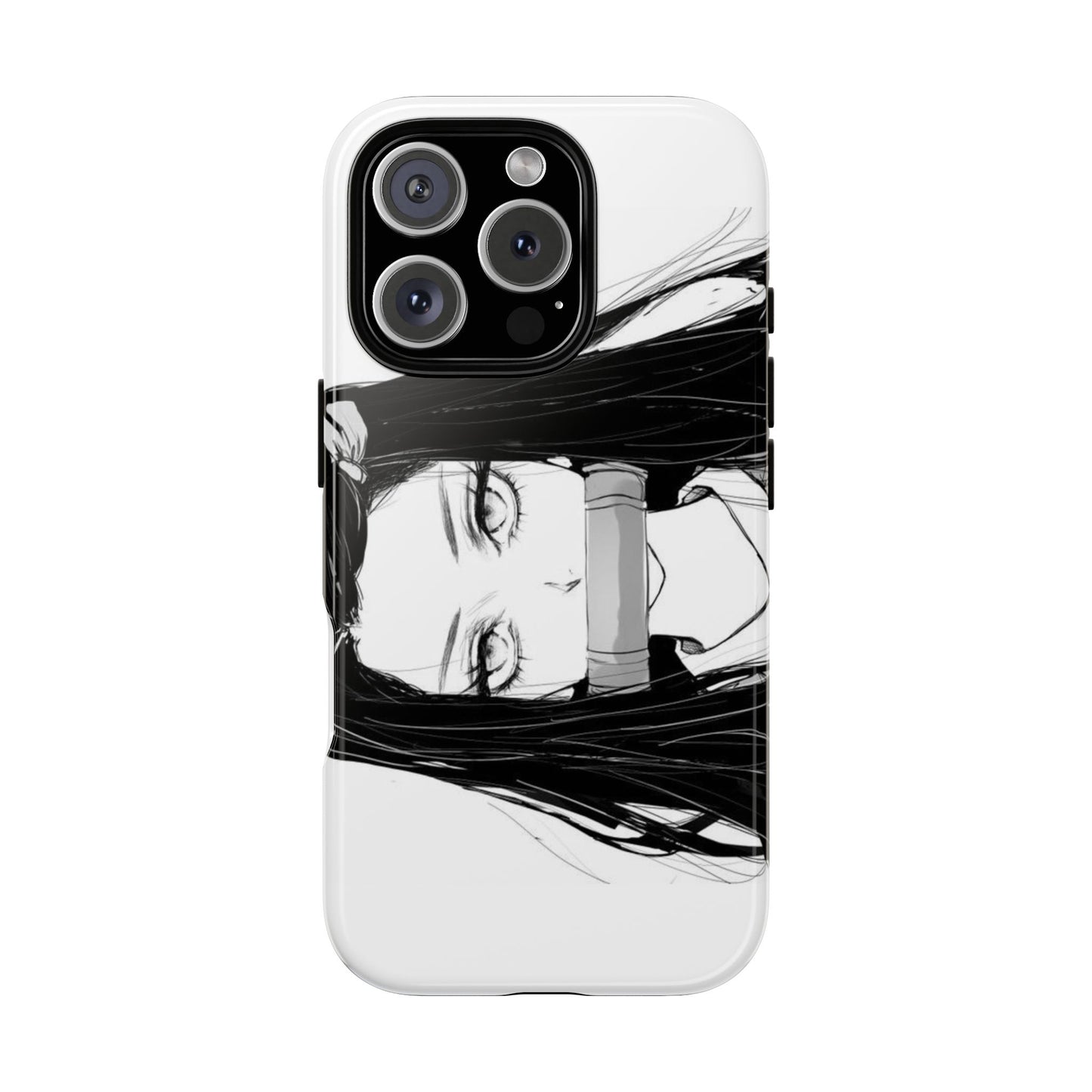 White Nezuko Kamado Clipart Phone Case