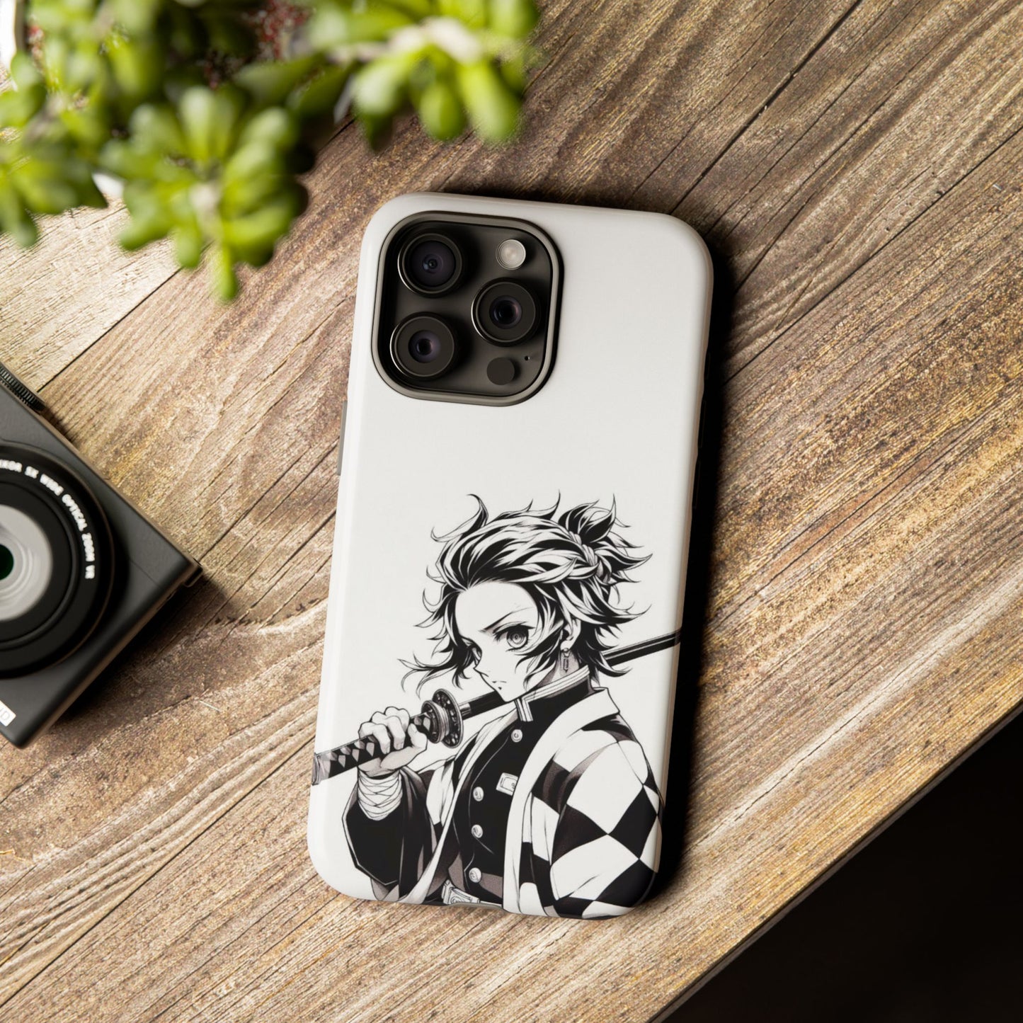 White Kamado Tanjiro Phone Case