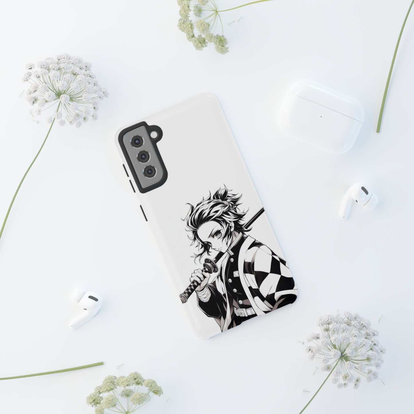 White Kamado Tanjiro Phone Case