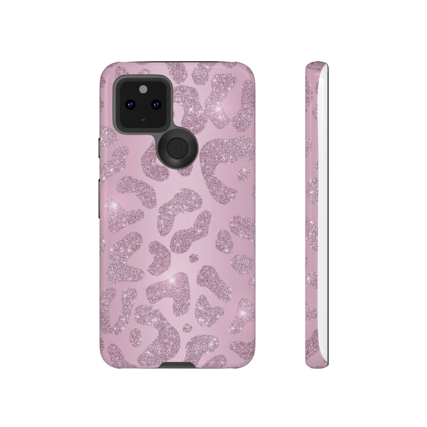 Pink Glitter Cheetah iPhone Case