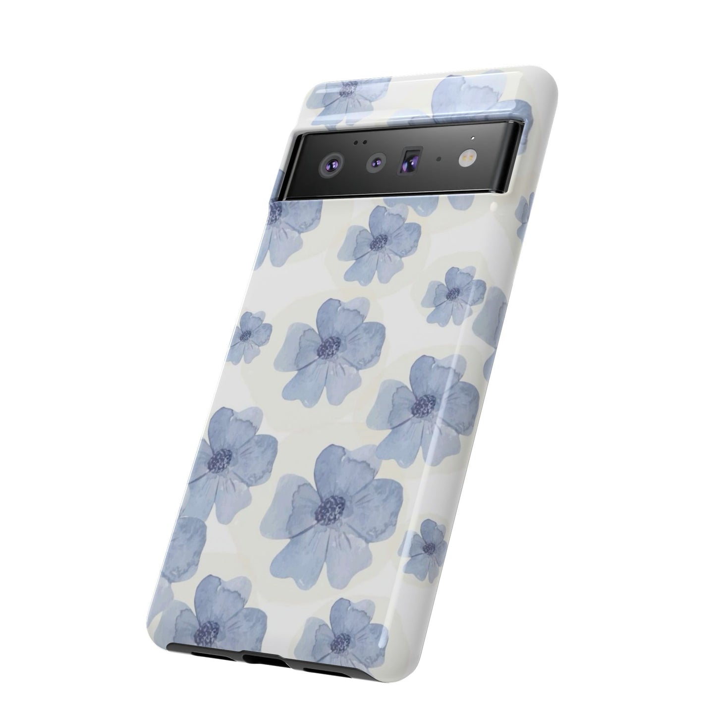 Blue Watercolor Flower iPhone Case