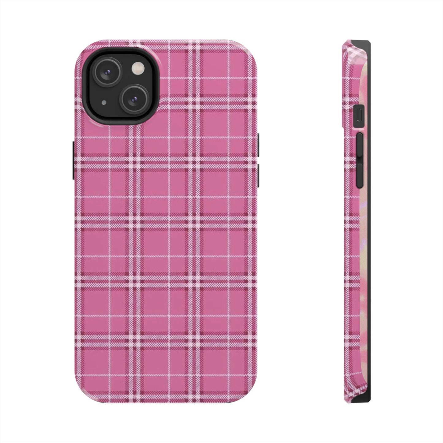 Pink Plaid iPhone Case