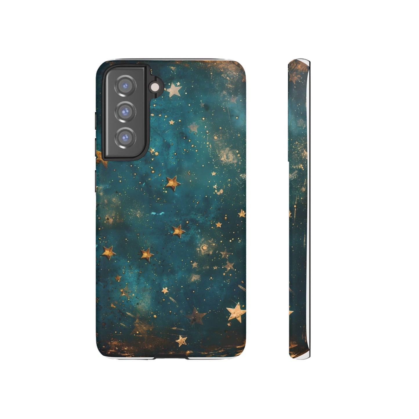 Celestial Gold Stars iPhone Case